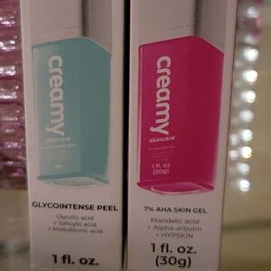 Creamy Skincare. 2 Full Bottles of AHA t/x serums. Brand New. Full Sized.